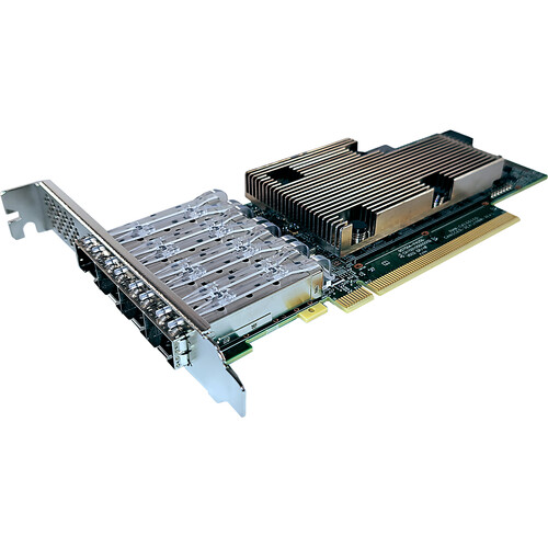 ATTO Technology FastFrame N424 Quad-Channel SFP28 PCIe 4.0 x16 SmartNIC