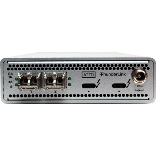 ATTO Technology ThunderLink 3322 Long-Range 2-Port 32 Gb/s Fibre Channel Thunderbolt 3 Adapter