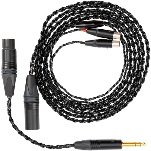 Audeze LCD Combo Balanced Cable with 4-Pin XLR to 1/4" Adapter (6.2')