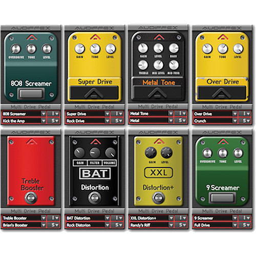 Audiffex Multi Drive Pedal Software (Electronic Download)