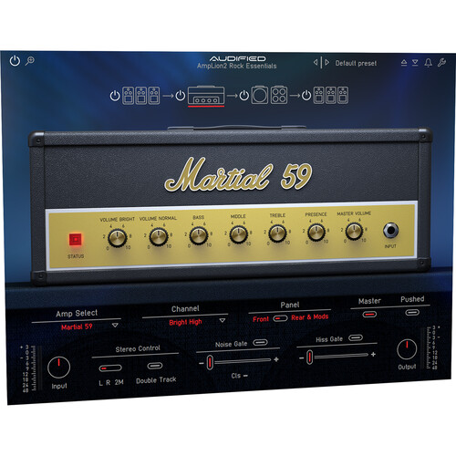 AUDIFIED AmpLion 2 Rock Essentials Guitar Amplifier and Cabinet Emulation Plug-In (Download)