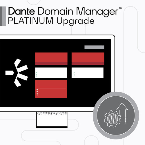 Audinate Dante Domain Manager Silver to Platinum Edition Upgrade (Up to 250 Nodes + 50 Domains, Perpetual)