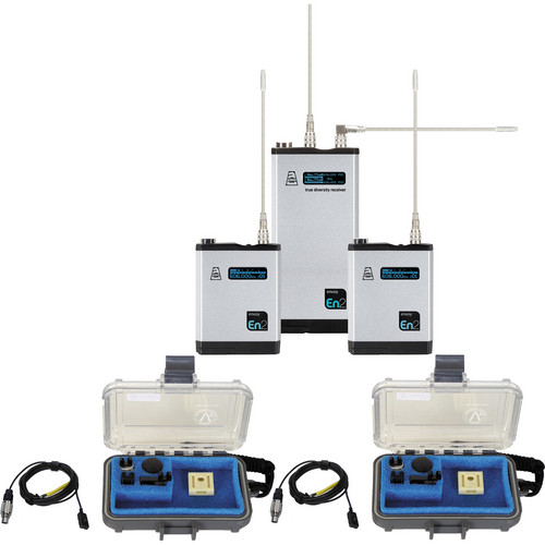 Audio Ltd. Dual TXPH Transmitter and DX2 Receiver System with VT500 Mics (614 to 654 MHz)