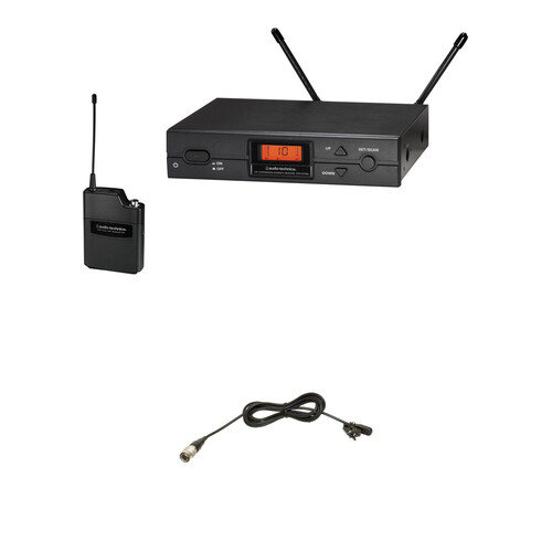 Audio-Technica 2000 Series ATW-2110b Wireless UHF Bodypack System Kit with Omni Lavalier Microphone (487 to 506 MHz)