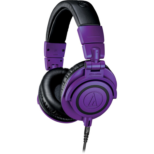 Audio-Technica ATH-M50xPB Closed-Back Monitor Headphones (Purple and Black)