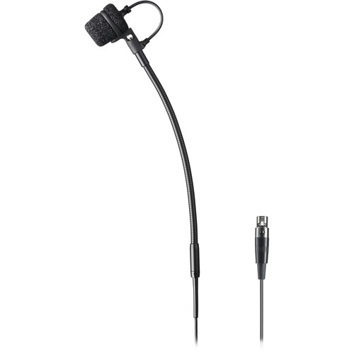 Audio-Technica ATM355VFCT4 Clip-On Cardioid Condenser Instrument Microphone for Wireless (Shure TA4F Connector)