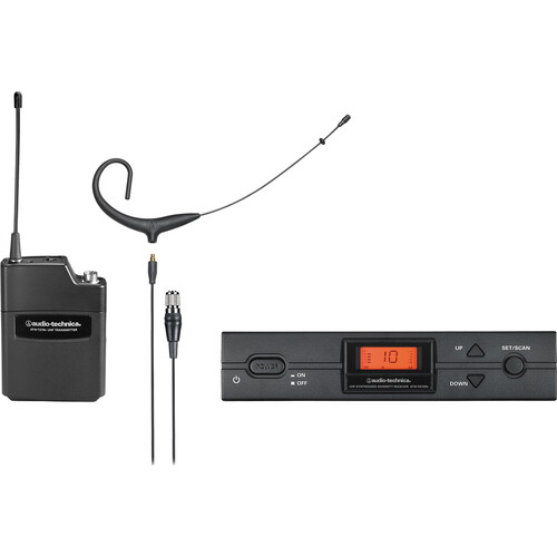 Audio-Technica ATW-2192xc 2000-Series Earset Wireless Microphone System (S: 508 to 526 MHz, Black)