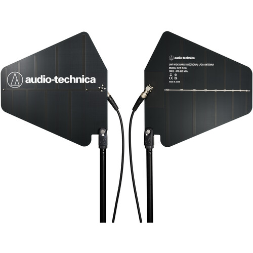 Audio-Technica ATW-A49a UHF Wide-Band Directional LPDA Antenna (470-950 MHz, Pair)
