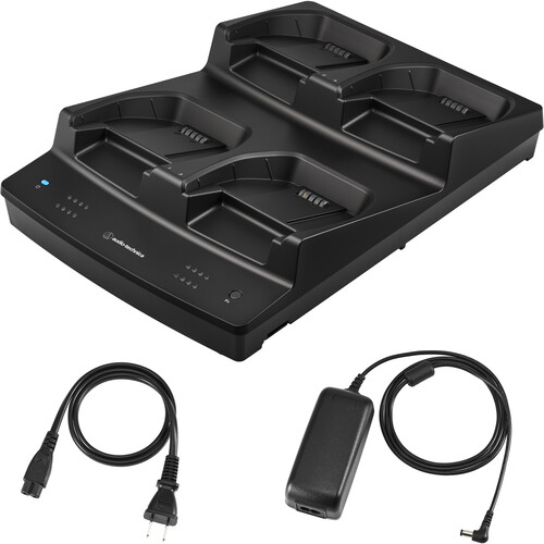 Audio-Technica ATW-CHG7AD Four-Bay Charging Station for ATW-DT3207 Transmitters (with Power Supply)