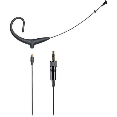 Audio-Technica BP894xCLM3 MicroSet Cardioid Condenser Headworn Microphone and Detachable Cable (Black, 3.5mm Locking)