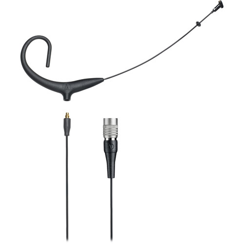 Audio-Technica BP894xcW MicroSet Cardioid Condenser Headworn Microphone and Detachable Cable (Black, 4-Pin Hirose)