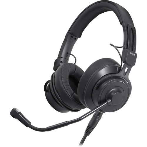 Audio-Technica Dual Ear Broadcast Headset with Condenser Element and Unterminated Cable