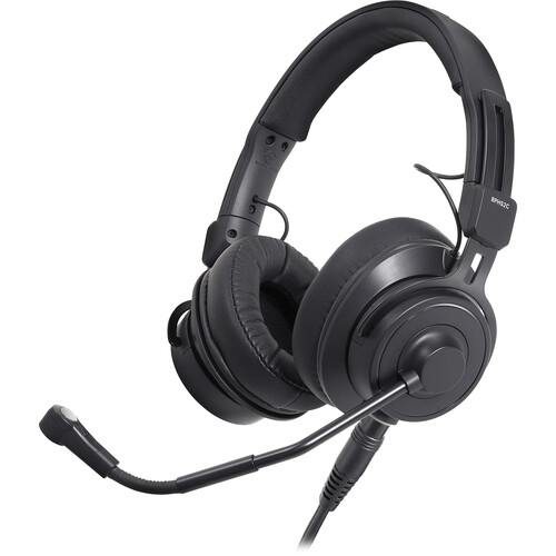 Audio-Technica Dual Ear Broadcast Headset with Condenser Element and Detachable 4-Pin XLRF Cable