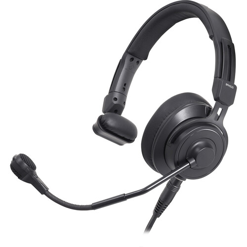 Audio-Technica Single Ear Broadcast Headset with Dynamic Element and Detachable 4-Pin XLRF Cable