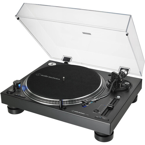 Audio-Technica AT-LP140XP Direct Drive Professional DJ Turntable Kit (Black, Pair)