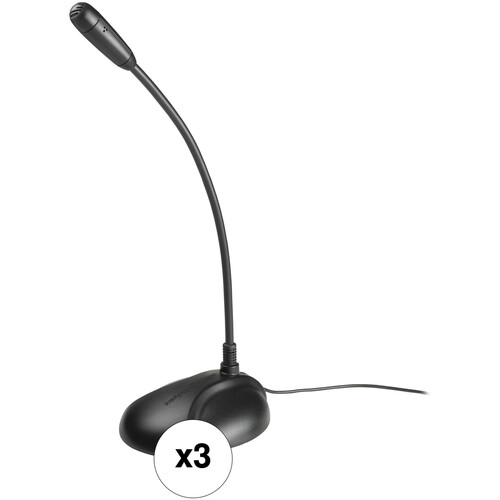Audio-Technica ATR4750-USB Omnidirectional Condenser Microphone (3-Pack)