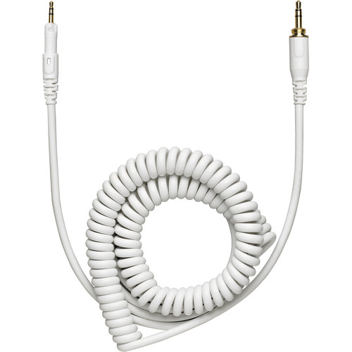 Audio-Technica HP-CC Cable for ATH-M50xWH Headphones (White, Coiled)