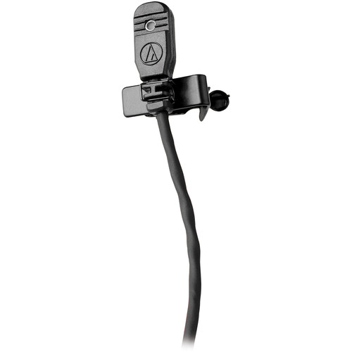Audio-Technica MT830cH Omnidirectional Lavalier Microphone for Wireless (Black, Hirose 4-Pin cH-Style Connector)