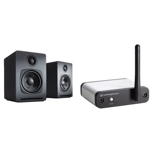 Audioengine A1-MR Wireless Speaker System & B-Fi Audio Streamer Kit
