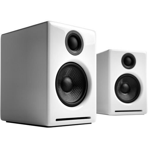 Audioengine A2+ Next Gen Wireless Bluetooth Speaker System (Hi-Gloss Piano White, Pair)