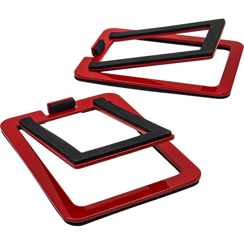 Audioengine DS1M Desktop Speaker Stands (Hi-Gloss Red, Pair)