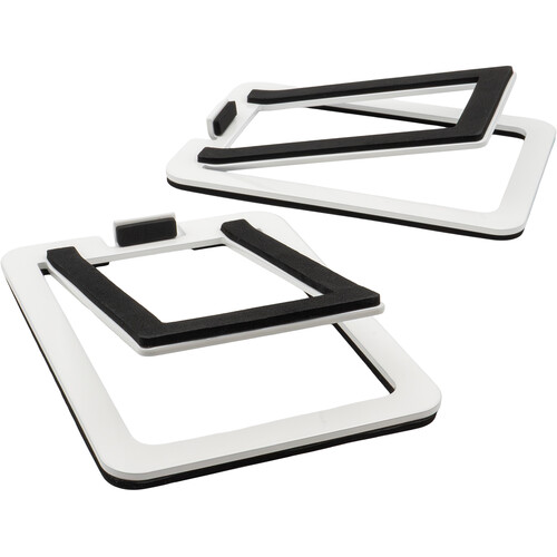 Audioengine DS1M Desktop Speaker Stands (Hi-Gloss Piano White, Pair)