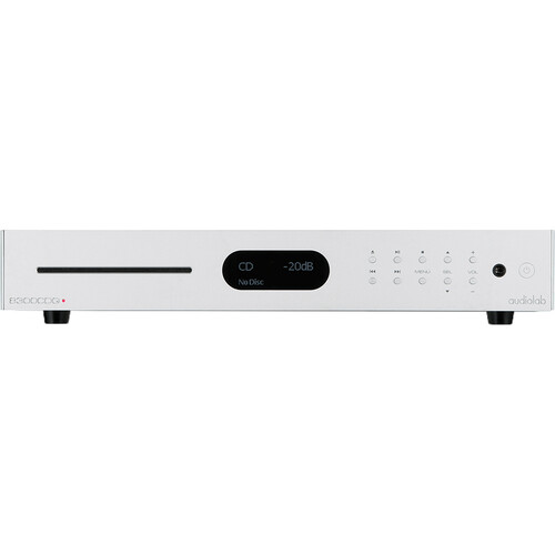 Audiolab CD Player with DAC Pre-Amplifier (Silver Finish)