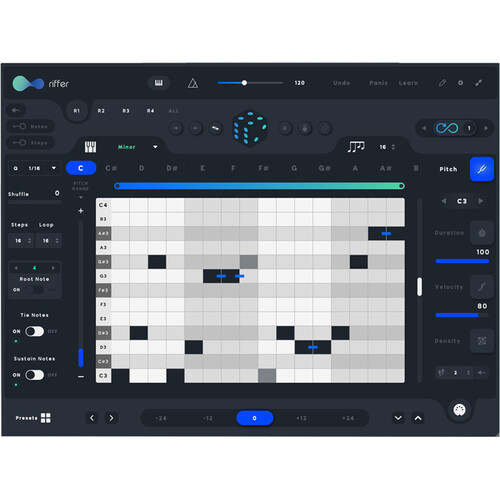 Audiomodern Riffer Creative MIDI Sequencer Plug-In (Download)