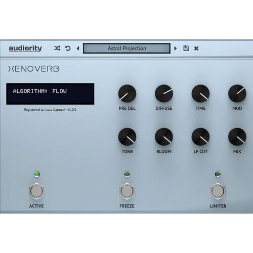 audiority XenoVerb Creative Multi-Algorithm Reverb Plug-In (Download)