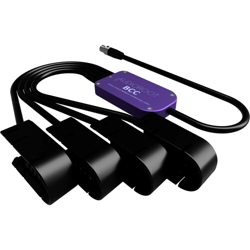 AUDIOROOT BCC Power Combining Cable with Four Battery Cups and TA4F Connector (With Telemetry)