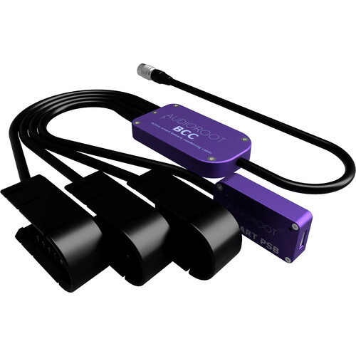 AUDIOROOT BCC Power Combining Cable with Three Battery Cups, USB-C, and HRS4 Connector (With Telemetry)