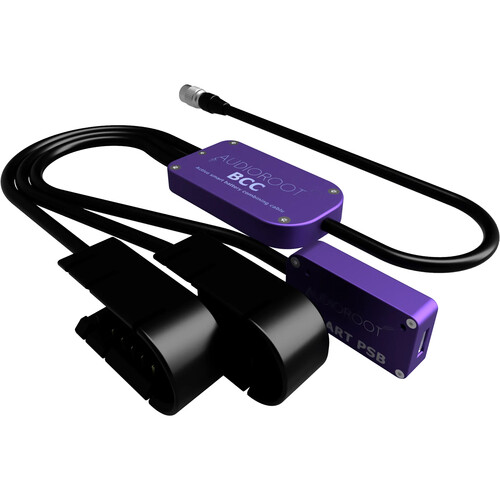 AUDIOROOT BCC Power Combining Cable with Two Battery Cups, USB-C, and HRS4 Connector (With Telemetry)