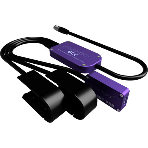 AUDIOROOT BCC Power Combining Cable with Two Battery Cups, USB-C, and TA4F Connector (With Telemetry)