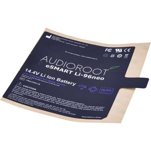 AUDIOROOT FCOLABL149 Replacement Battery Label for eSMART Li-48neo