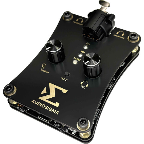 AUDIOSIGMA MikeHero DSP Portable Audio Interface for Voiceovers