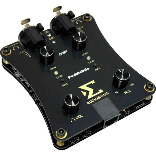 AUDIOSIGMA PodMobile DSP Portable Audio Interface for Podcasts