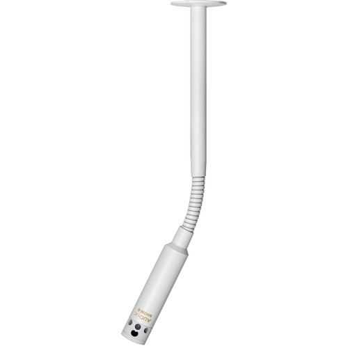 Audix M40W6HC Miniature High-Output Hypercardioid Ceiling Microphone with 6" Gooseneck (White)