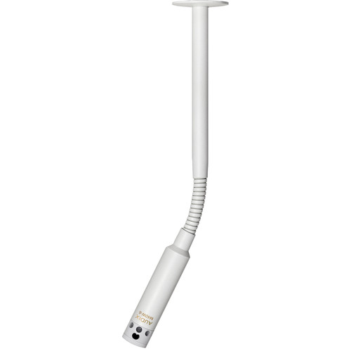 Audix M40W6S Miniature High-Output Supercardioid Ceiling Microphone with 6" Gooseneck (White)