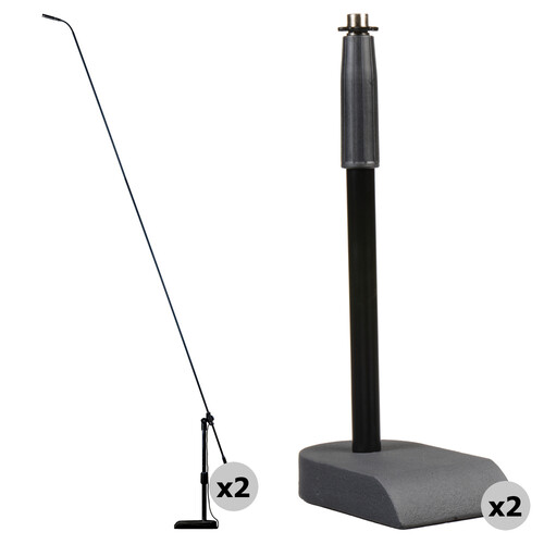 Audix MB8450 Microboom Kit with Two Mics, Two 84" Goosenecks & Two Heavy-Duty Stands