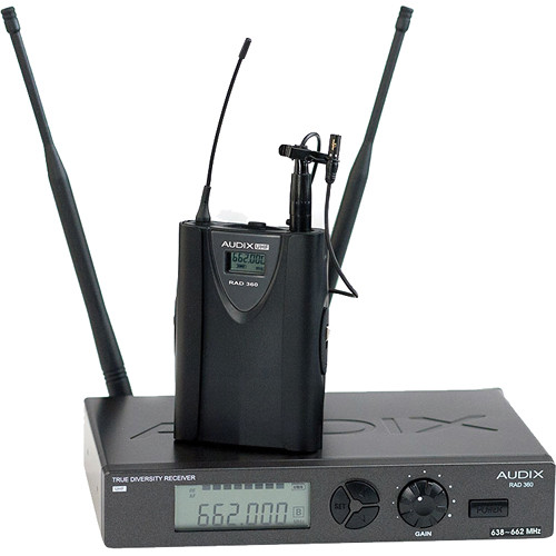 Audix RAD360 Wireless Bodypack System with L5 Omnidirectional Lavalier Microphone (Channel B)