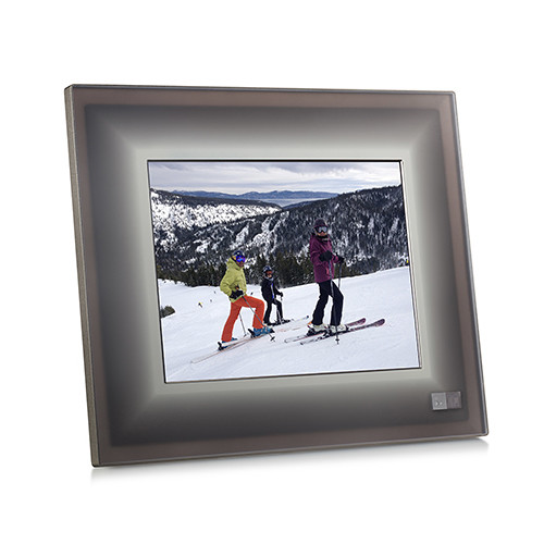 Aura Frames 9.7" Smart Frame (Charcoal with Metal Trim)