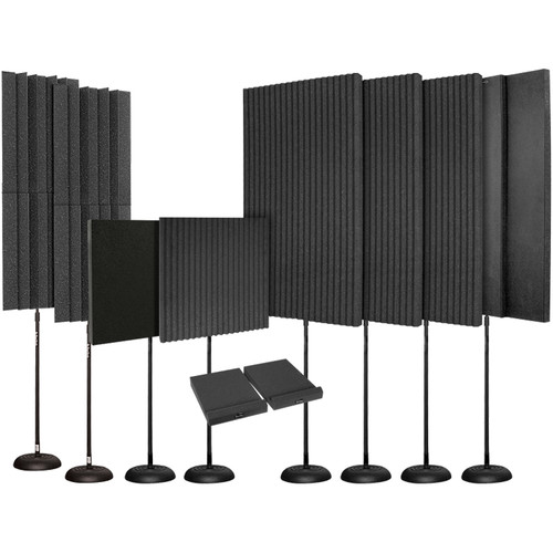 【新品開封のみ】Auralex ISO-Tone 2個セット Auralex EditMAX Portable Room Treatment Kit (Charcoal) EDITMAX