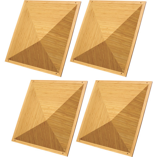 Auralex Peak Pyramid Bamboo Diffusor Panels 4-Pack