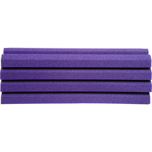 Auralex WaveCave Royale Studiofoam Absorption Panels (4-Pack, 12 x 24", Purple)