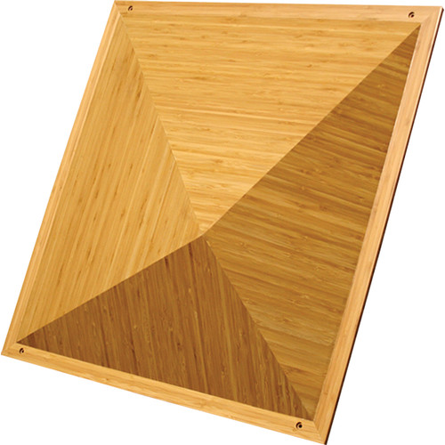 Auralex Sustain Pyramid - Bamboo Sound Diffusor for Wall or Ceiling Grids Mounting (6 x 23.75 x 23.75", 4-Pack)