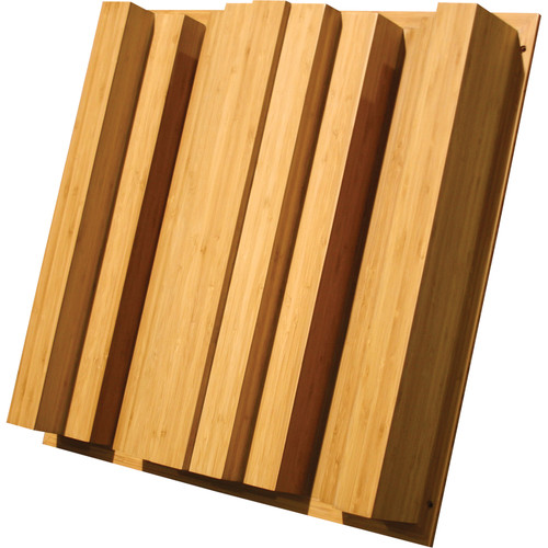 Auralex Sustain QuadraTec - Bamboo Sound Diffusor for Wall or Ceiling Grids Mounting (4.1 x 23.75 x 23.75", Pair)