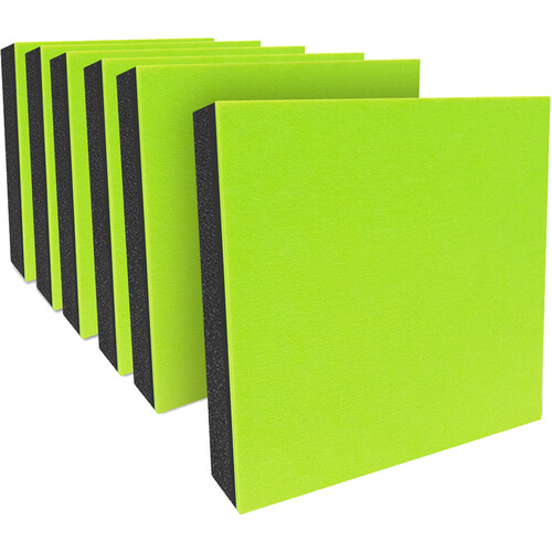 Auralex Synergy Green Screen Panel (1.4 x 22 x 22", 6-Pack)