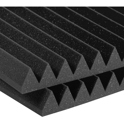 Auralex Studiofoam Wedge Panels (Charcoal, 24 x 24 x 2", Pair)