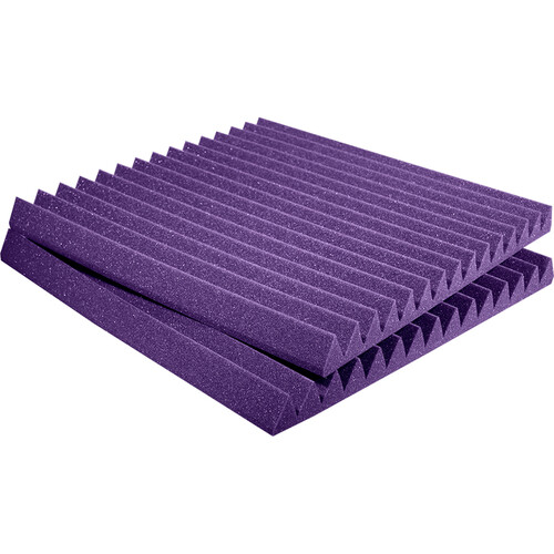 Auralex Studiofoam Wedge Panels (Purple, 24 x 24 x 2", Pair)