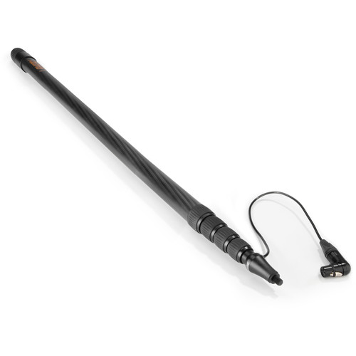Auray CFP-516B Carbon Fiber Telescoping Boom Pole with Internal Cable & Bottom XLR Base (16')